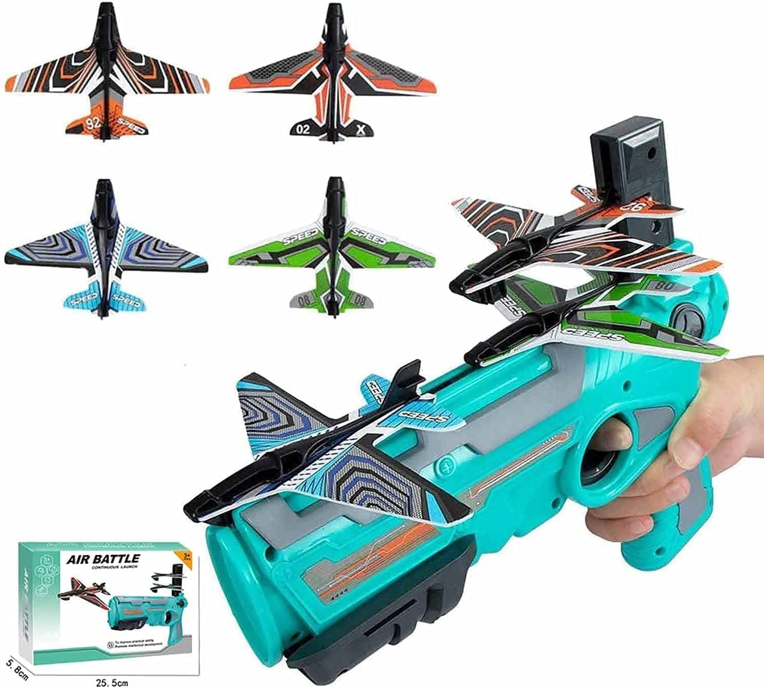 Ndas International Airplane Launcher Catapult Gun Shooting Game Toys