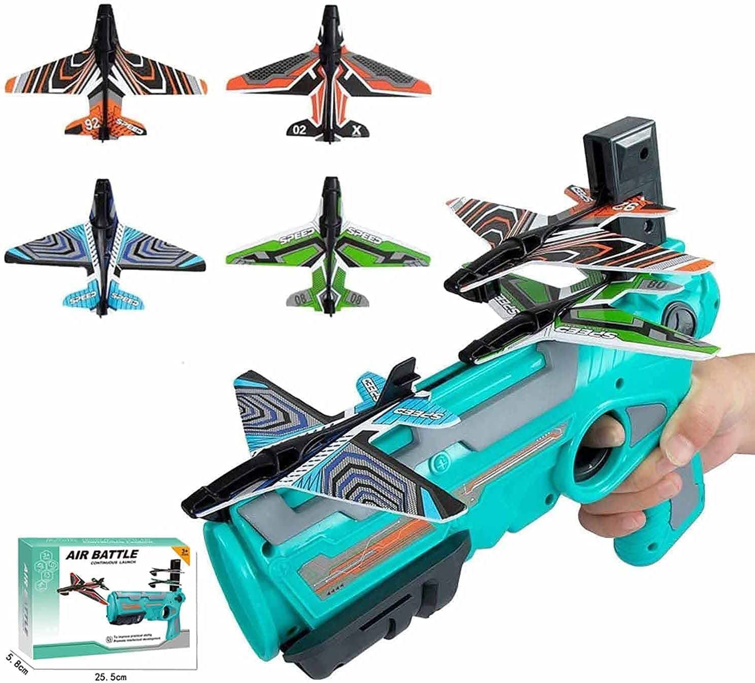Ndas International Airplane Launcher Catapult Gun Shooting Game Toys