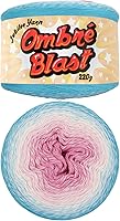 Vista 29 de JubileeYarn Hilo Ombré Blast - 220g/pastel Algodón Peso Bebé - Cripta de Hielo - 1 Pastel