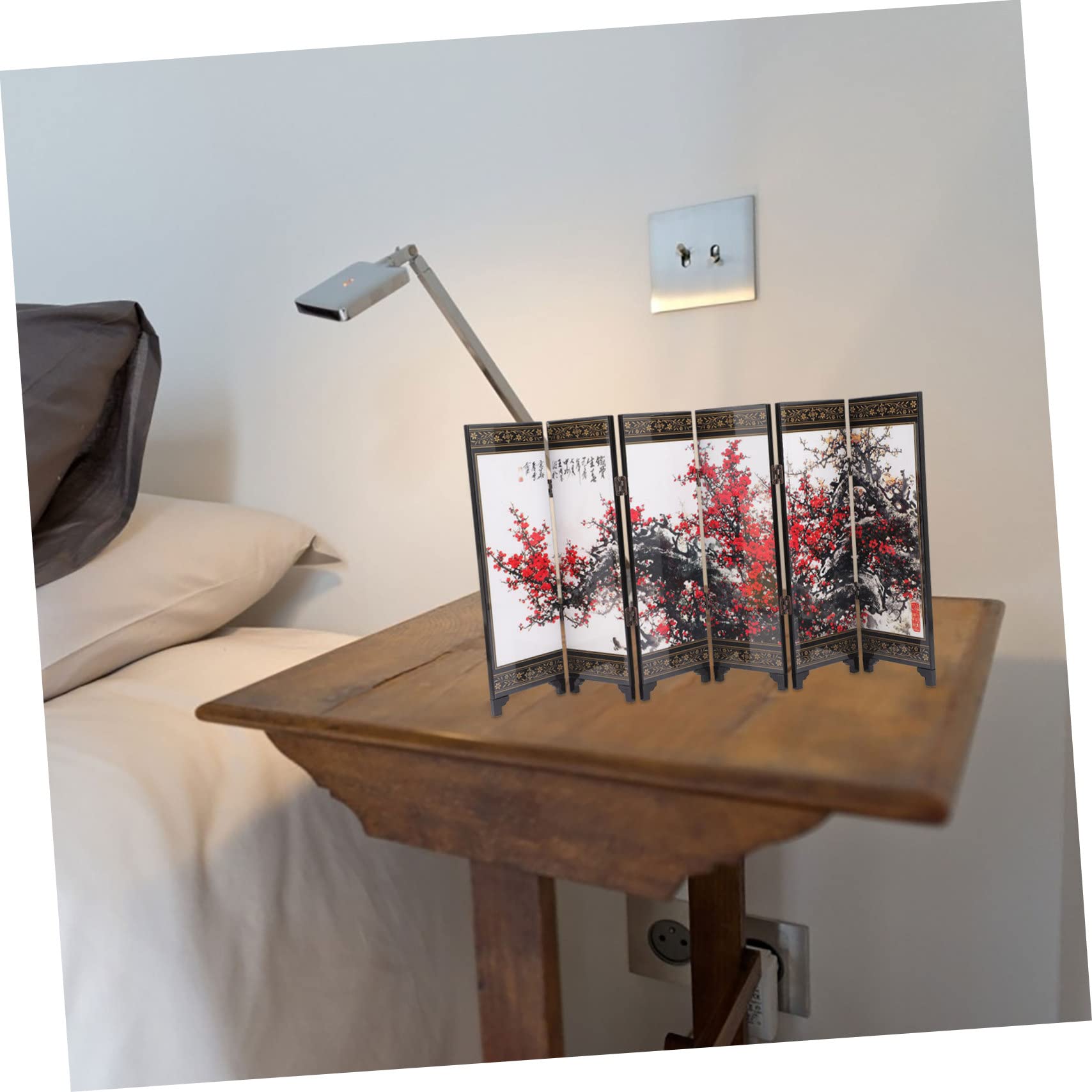 Paravento Ornamentale Sei Pannelli Decorazione Per Scrivania in Scena Fotografica Accessori Per Regalo Aziendale Mini Paravento Da