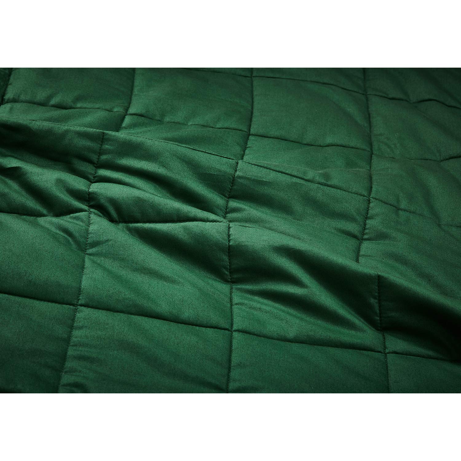 RelaxBlanket Manta pesada (verde oscuro, 150 x 200 cm, 5,4 kg), manta pesada con cuentas de cristal
