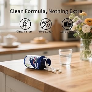 Vicwell Amino Acid, Supports Muscle Recovery and Lean Muscle Growth, Enhances Energy and Endurance, Contains Essential Amino Acids and BCAAs, 90 Capsules (1 Bottle)