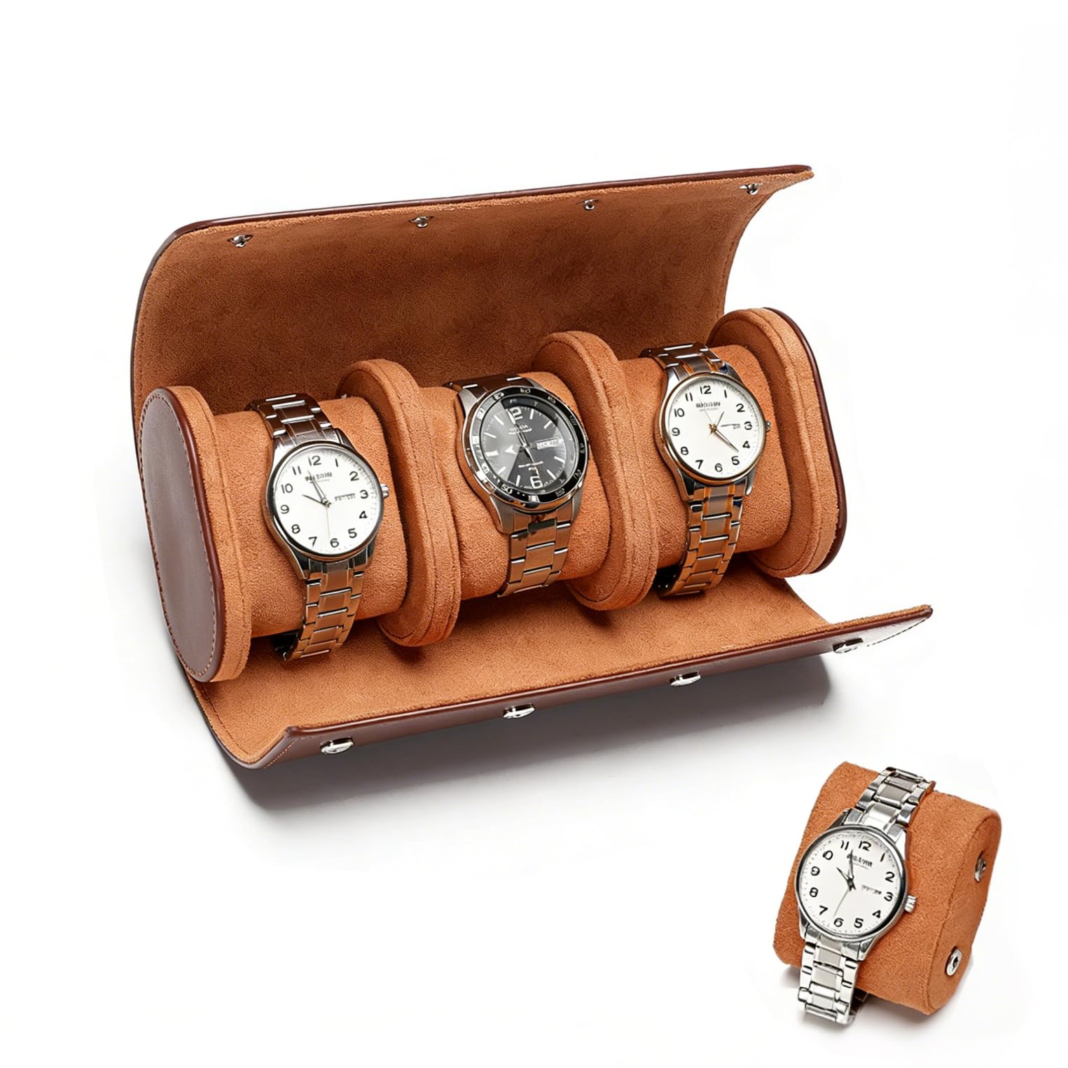 Rouleau de montre ANBOO évitez les rayures en voyage boîte portable 3 slots
