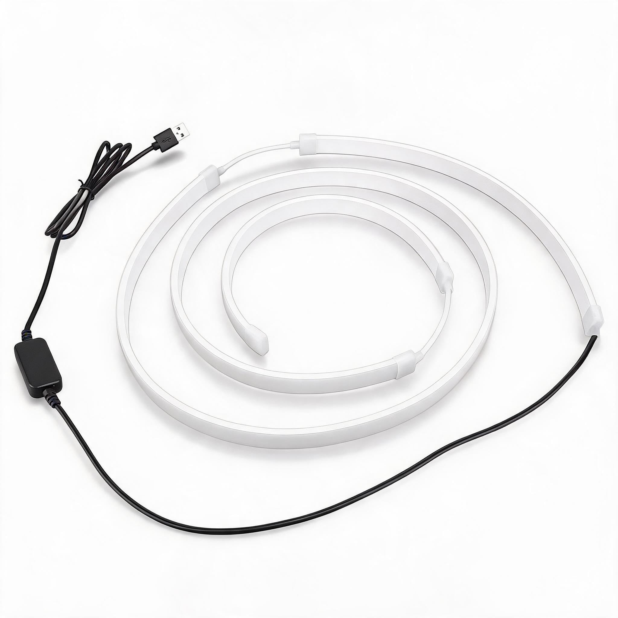 Überwachen Sie die Hintergrundbeleuchtung für -PC, 49 -Zoll -Computerbildschirm Synchronisation LED Light Strip, RGB 16 Millionen Farben, Mehrere Beleuchtungsmodi,