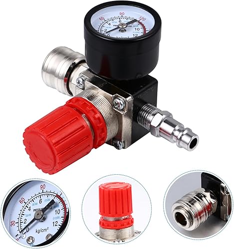 Miniatura 8 de Tofficu El regulador de presión de la estructura del pistón instala la válvula reguladora de presión del compresor de aire fácil