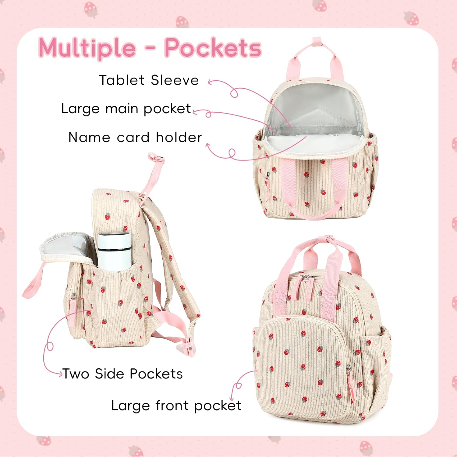 Bluboon Toddler Backpack for Girls Boys 2-4 Cute 12" Preschool Kindergarten Backpacks Kids Daycare Bags School Travel - Image 4