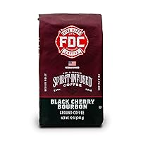 Vista 85 de Fire Department Coffee - Café de vainilla bourbon - Devuelve a los bomberos - Grano entero con infusión de vainilla y bourbon - Sin alcohol