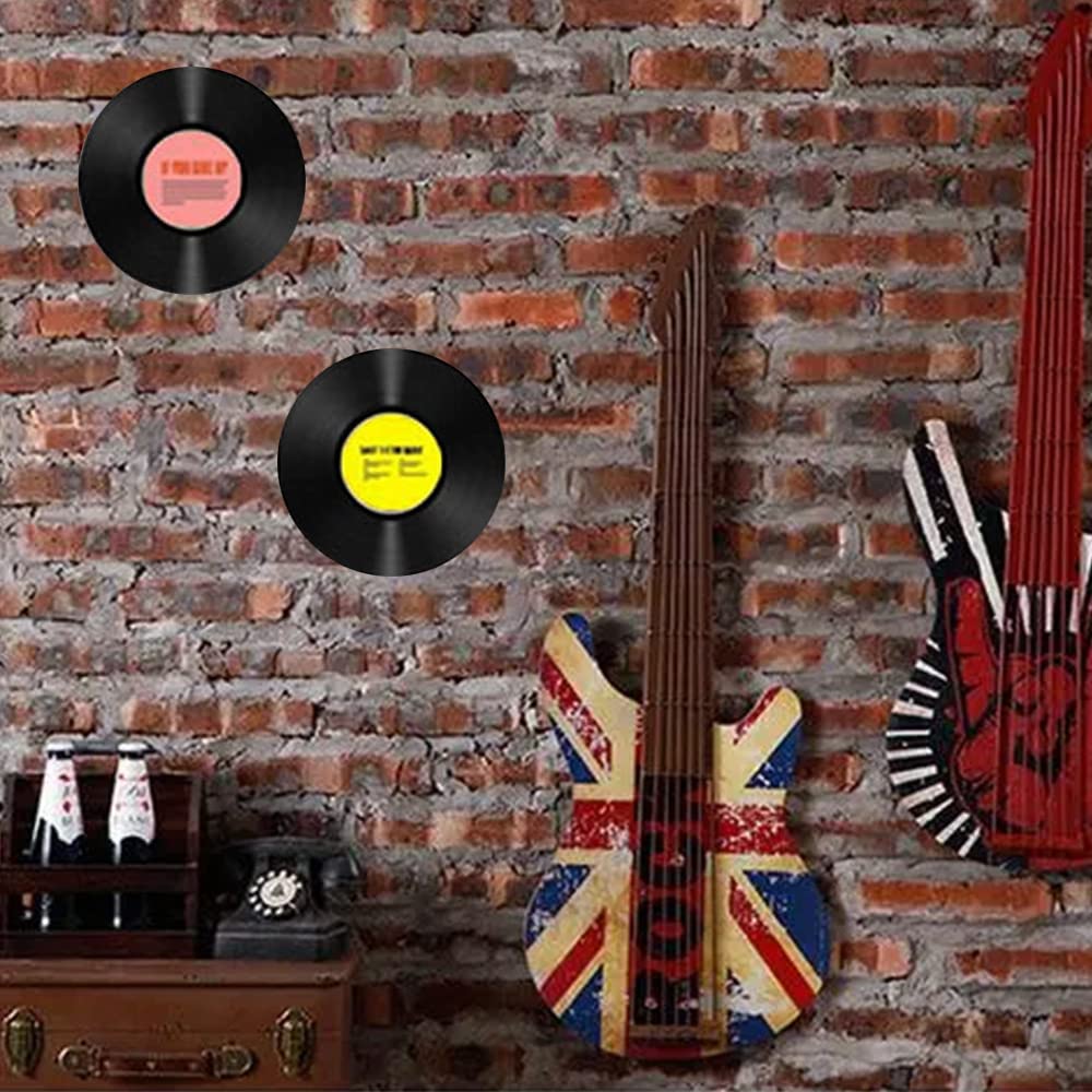 Decorazioni Parete Dischi Vinile 8 Pezzi - Tema Rock'n'Roll Anni 50