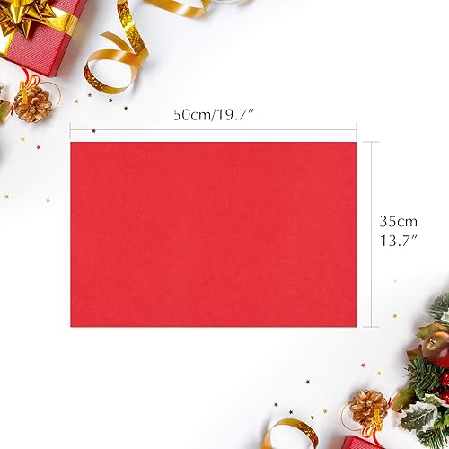 Miniatura 4 de MIAHART 60 hojas de papel de seda de Navidad de 19.7 x 13.8 in, papel de regalo de Navidad para bricolaje y manualidades, bolsas de regalo (rojo)