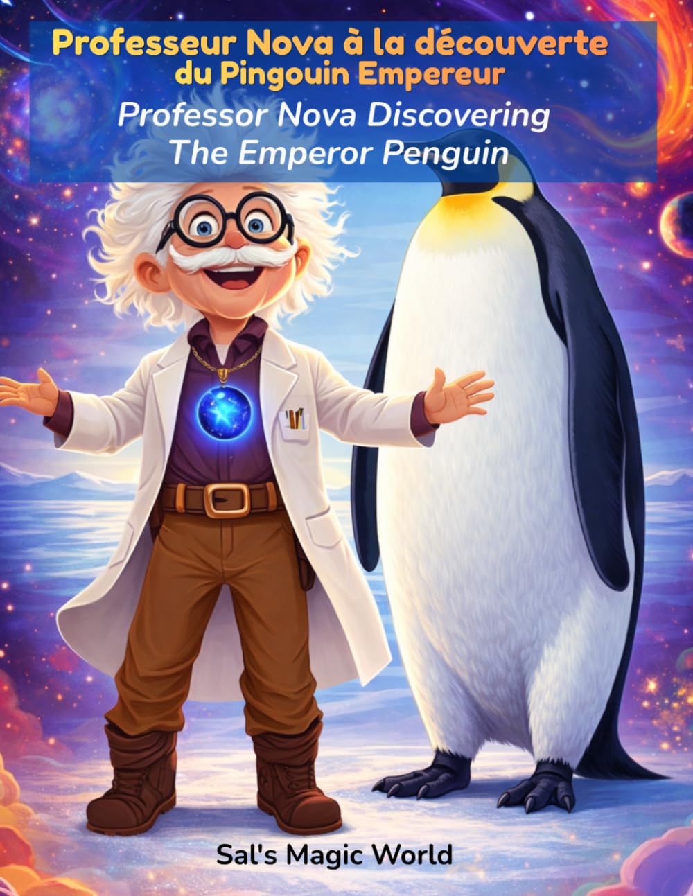 Le Professeur Nova à la découverte du Pingouin Empereur: Un livre bilingue français / anglais