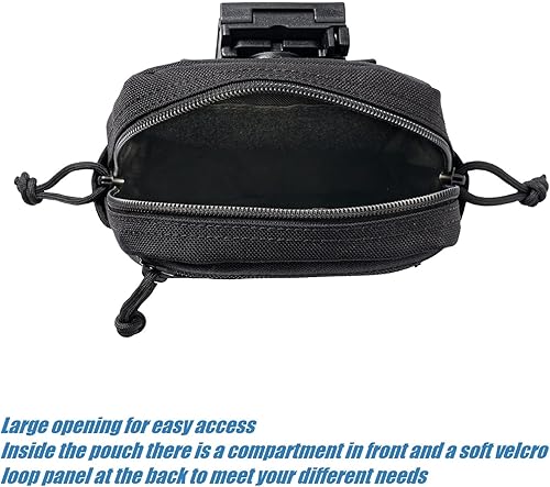 Miniatura 6 de Dotacty Bolsas tácticas EDC de utilidad vertical MOLLE bolsa de trabajo para cinturón de seguridad, organizador de herramientas para teléfono,