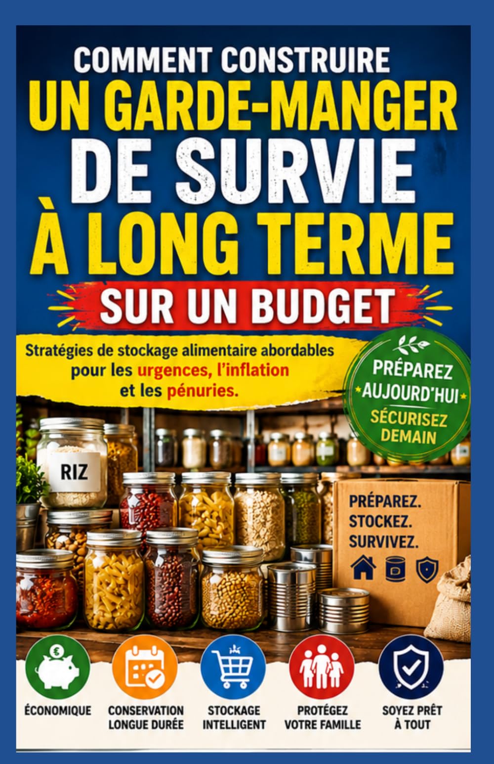 Comment construire un Survie à long terme Garde-manger à petit budget: Stratégies de stockage alimentaire abordables pour les urgences, l'inflation, et Penuries d'approvisionnement