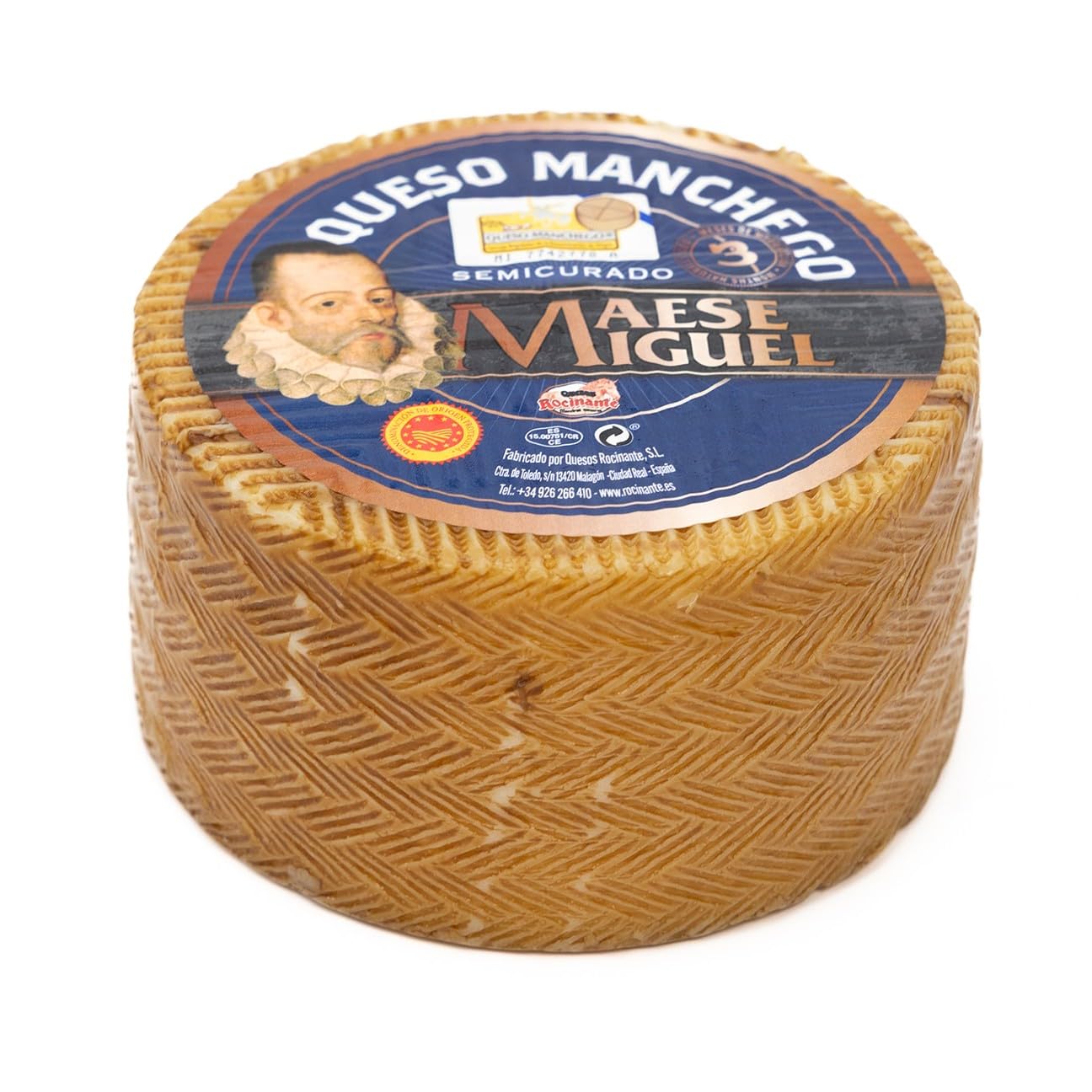 Spanish Manchego 900g± Hard Cheese Semicurado 3 Months Made from Sheep's Milk