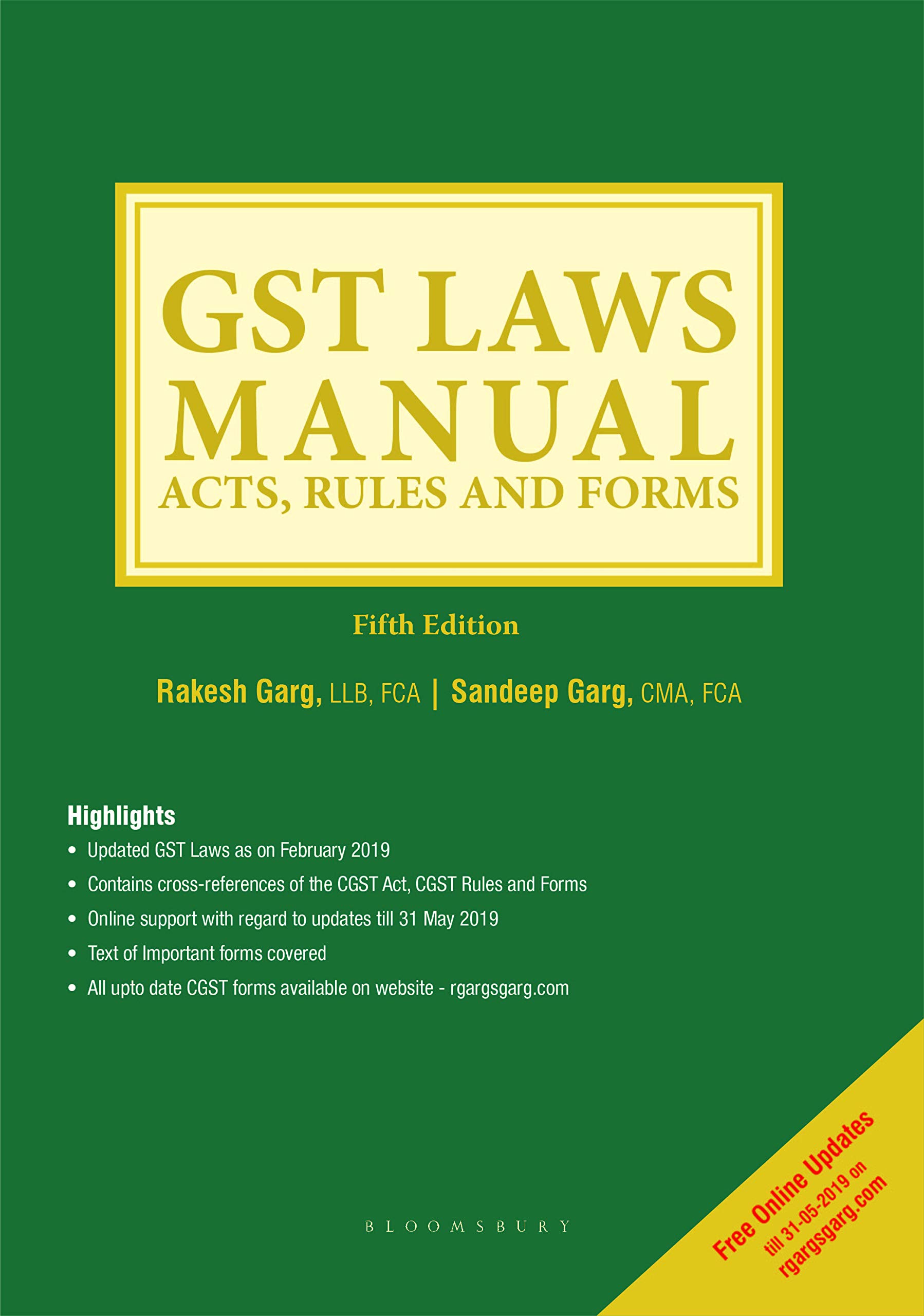 GST Laws Manual: Acts, Rules and Forms