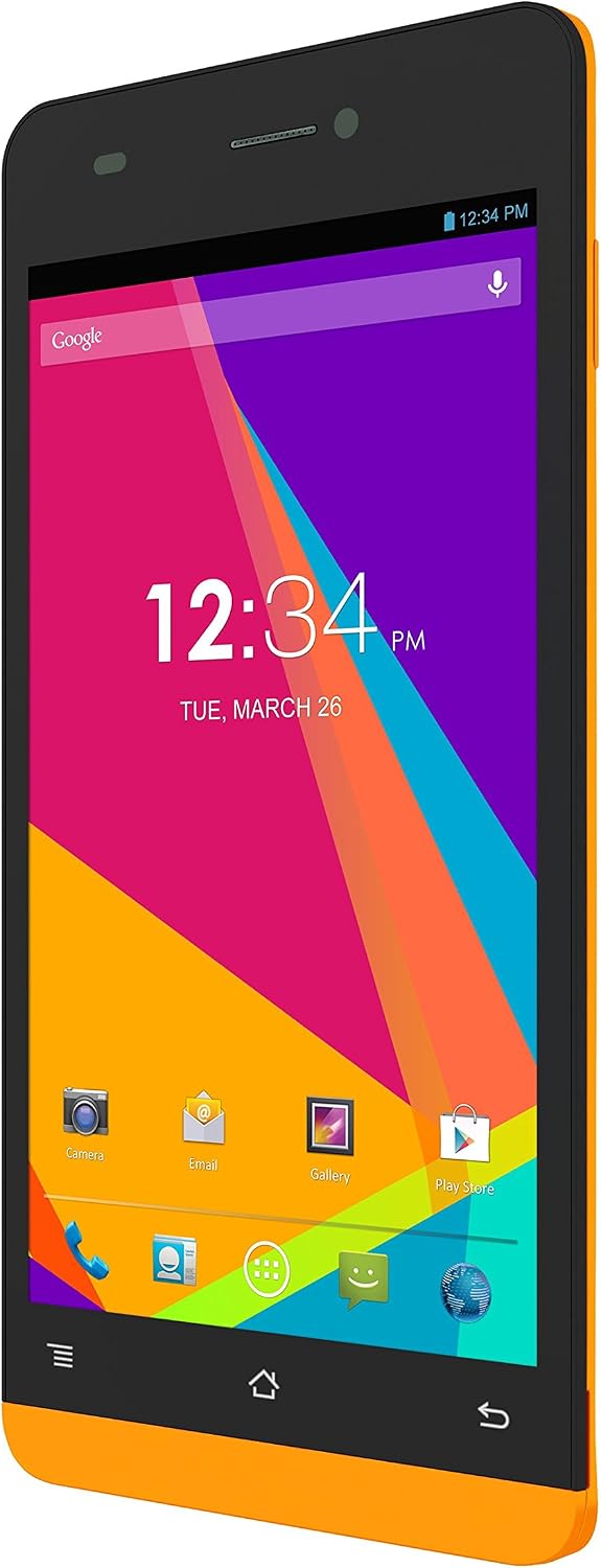 BLU Studio 5.0 LTE, 8MP, (4GB+1GB RAM)- Factory Unlocked (Orange) - Unlocked Cell Phones - Retail Packaging - Orange