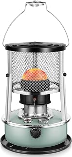 Kerosene Heater, Kerosene Heaters for Indoor Use, Portable Heater for Camping, Kerosene Stove Non Electric Heaters for Outdoor, Emergency Oil Heater for Heating, Garage, Cooking(4.5L, Blue)