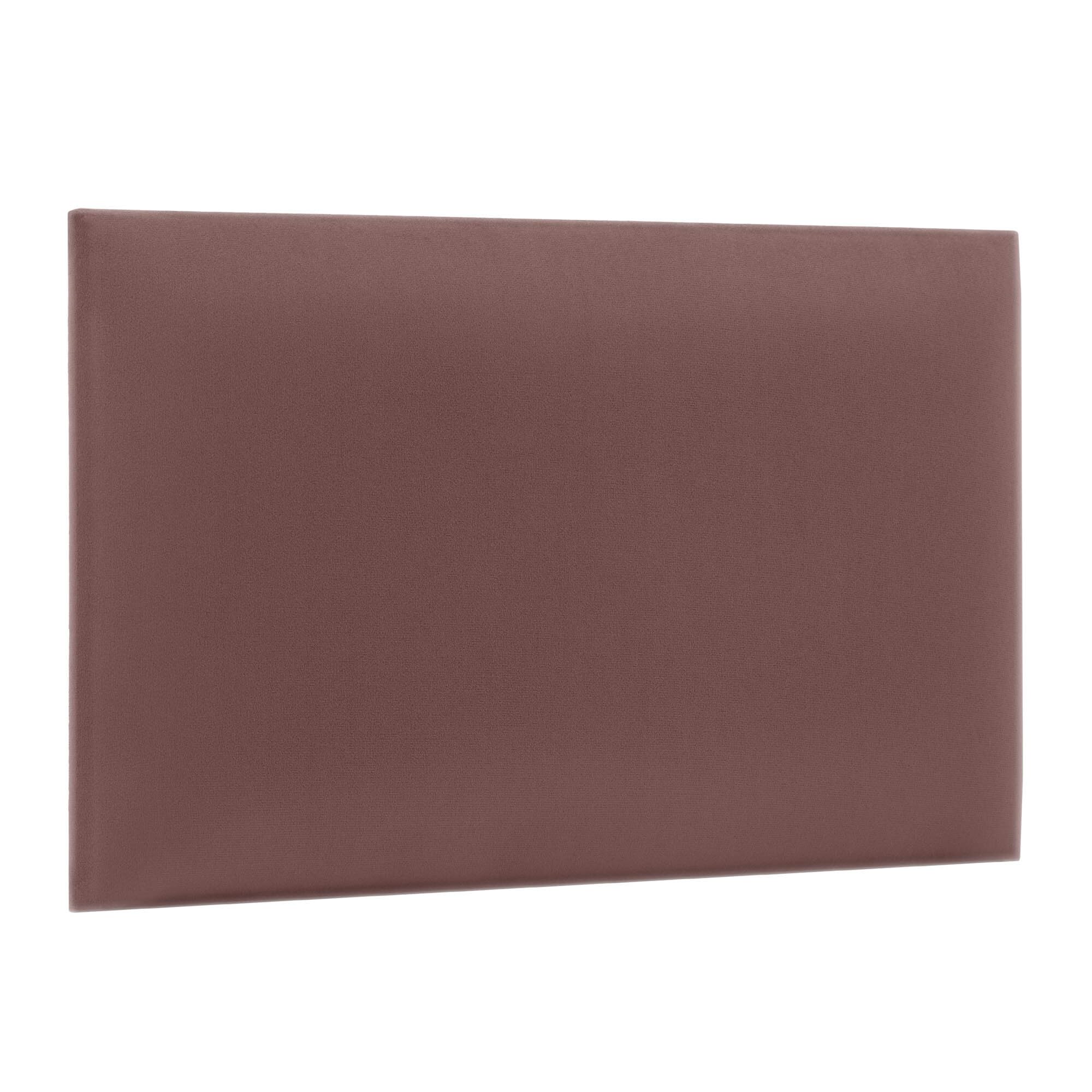 murando - Wall cushion as a headboard for a bed Rectangle Velvet 30x40 cm - Padded wall panel wall decoration for bedroom living room children's room - dusty pink