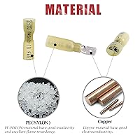 Vista 5 de Hilitchi paquete de 160 conectores de terminal tipo espada impermeables, termorretráctiles, totalmente aislados, hembra y macho, para cableado
