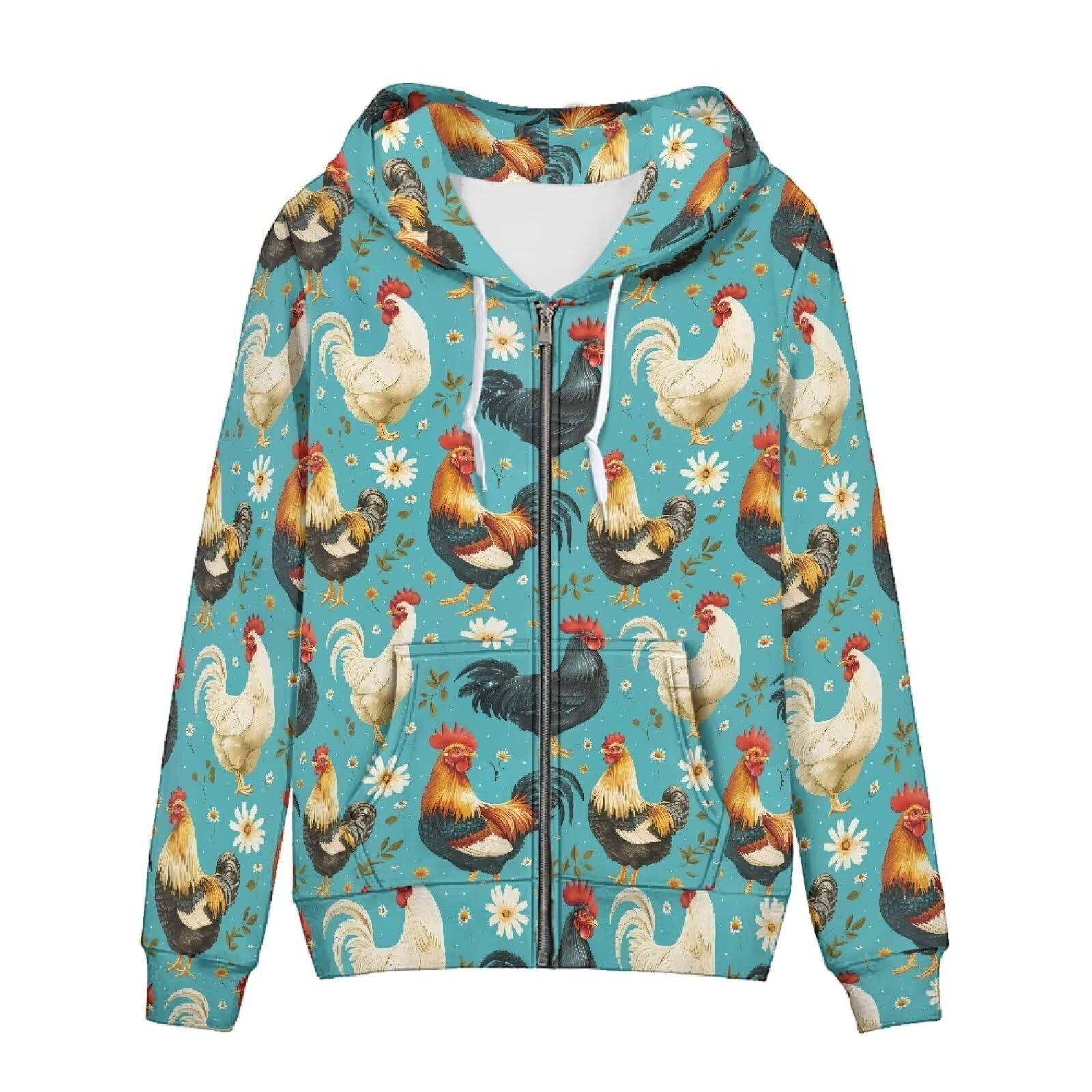 Pointodoor Womens Zip Up Hoodies Long Sleeve Hoodie Sweatshirt Y2K Hooded Jacket 2024 Trendy Fall Winter Clothes Size XS-4XL