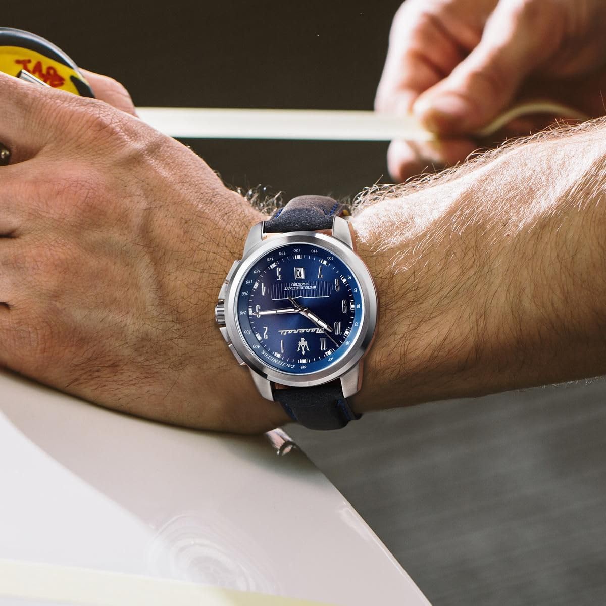 Maserati Herrenuhr, Kollektion Successo, Quarzuhrwerk, mit Zeit- und Datumsanzeige, aus Edelstahl und Leder - R8851121003