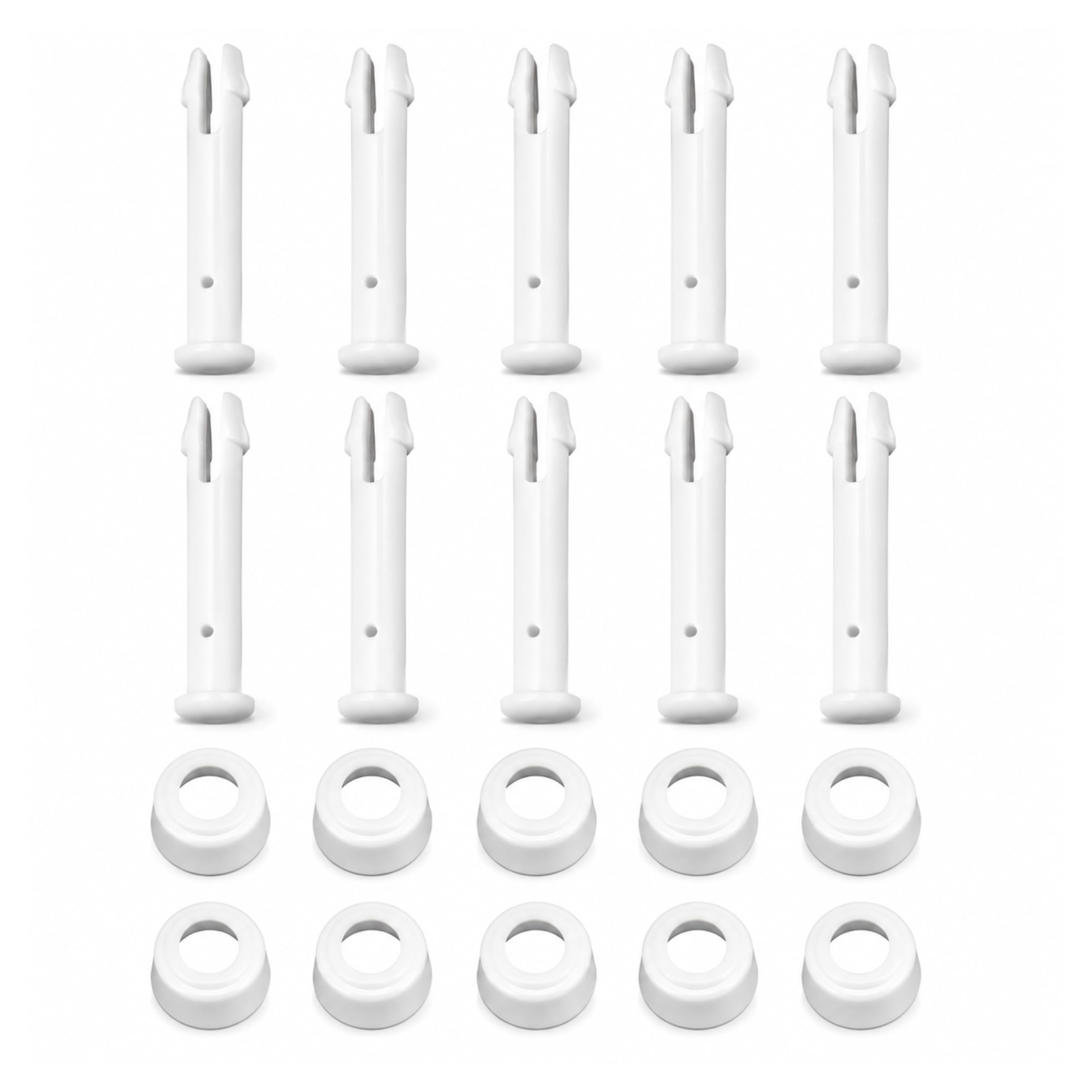 totnwrooye 10 Pack Plastic Pool Joint Pins, Swimming Pool Frame Replacement T Joint Parts & Rubber Seals, Compatible with Intex 13 to 24ft Metal Pools, Fit for Bestway