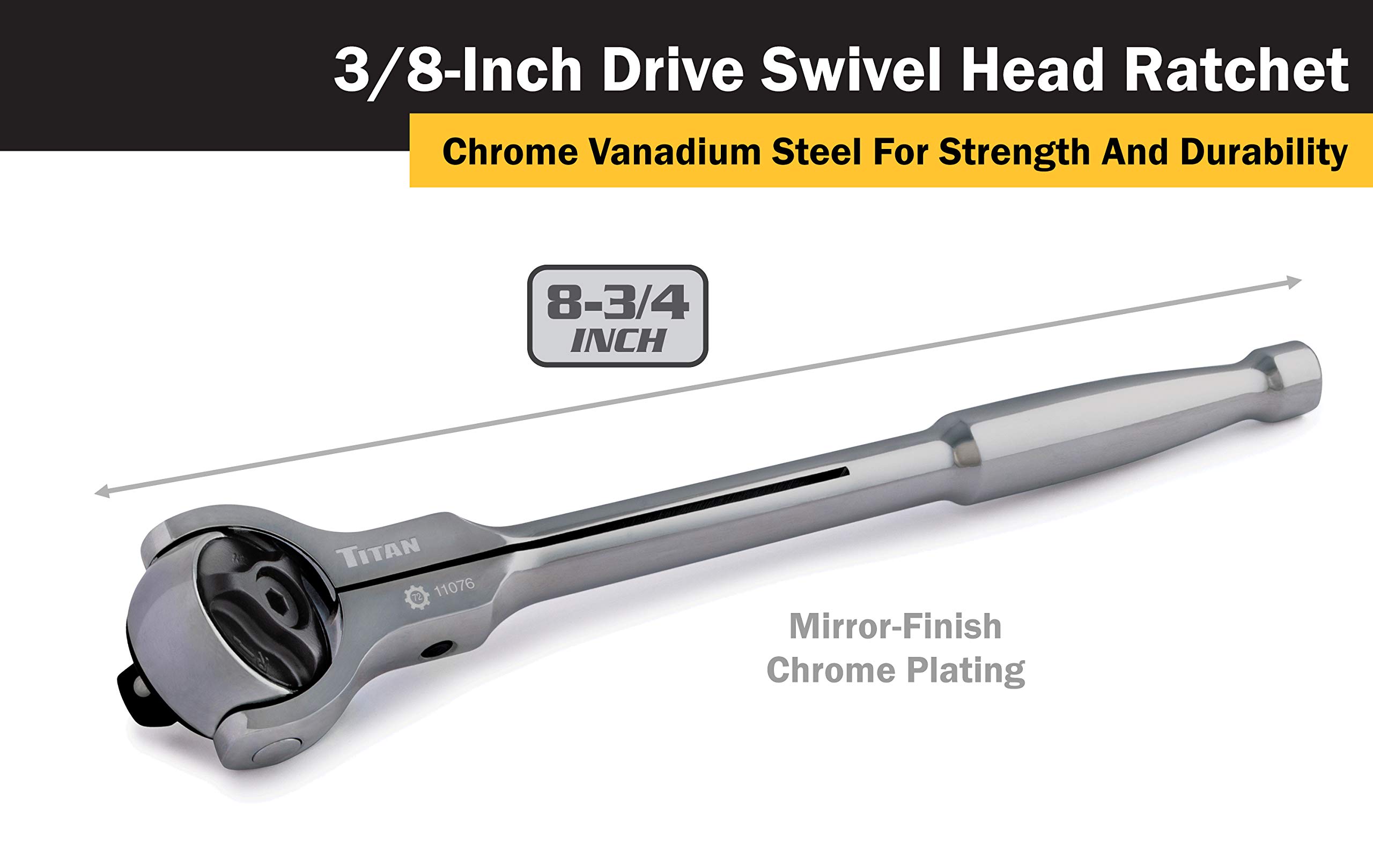 Amazon.com: Titan 11076 3/8-Inch Drive x 8-3/4-Inch 72-Tooth