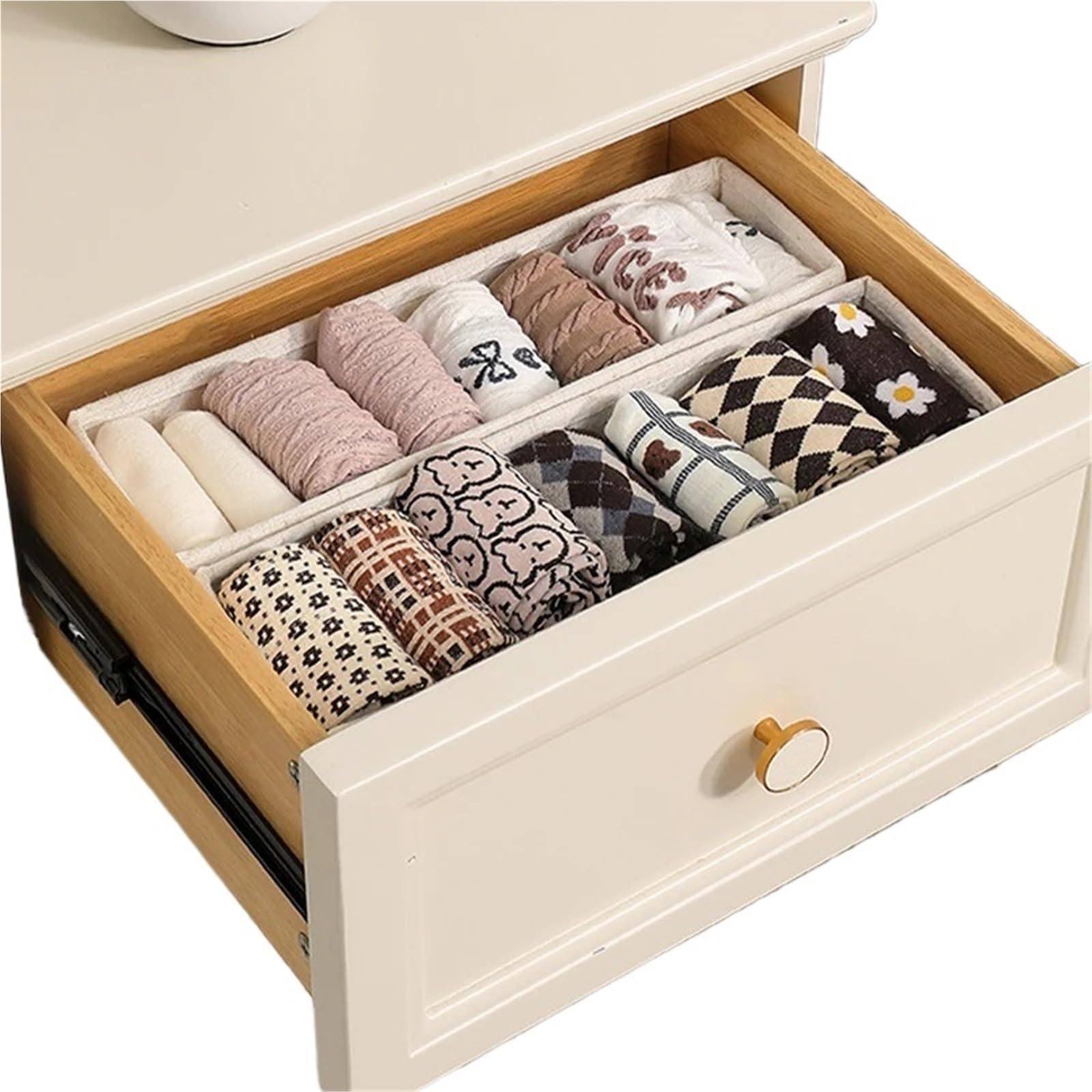 Organizador de cajones para Ropa Interior, Caja de Almacenamiento de Calcetines, Sujetadores, lencería, Armario, Ropa