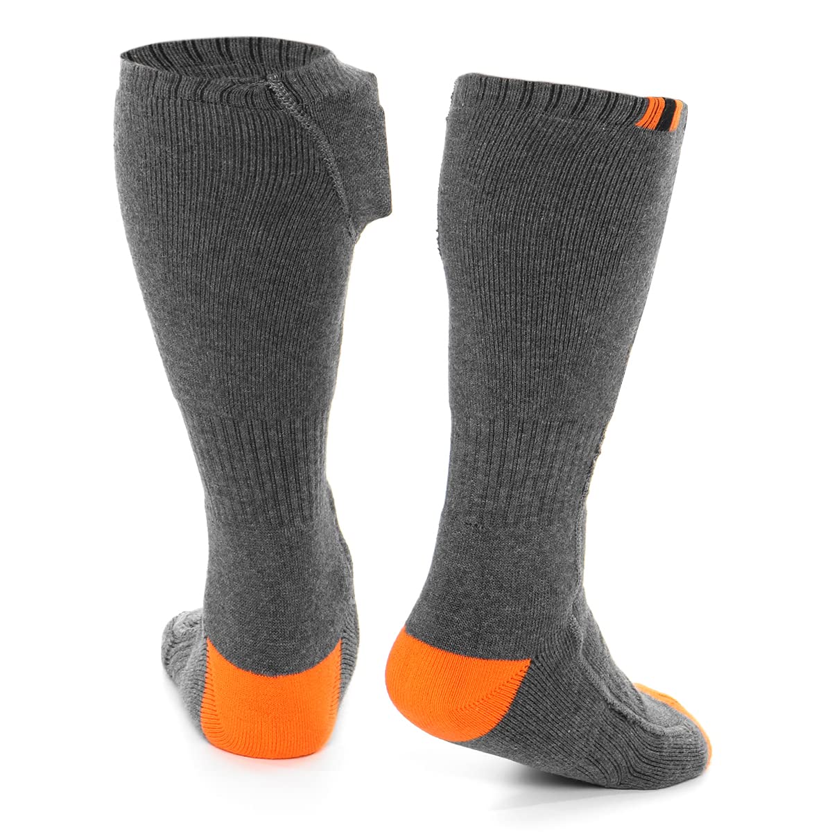 YONGYAO Riscaldamento Elettrico Calze Tubo scaldante Universale Unisex riscaldato per l'inverno Freddo-Grigio