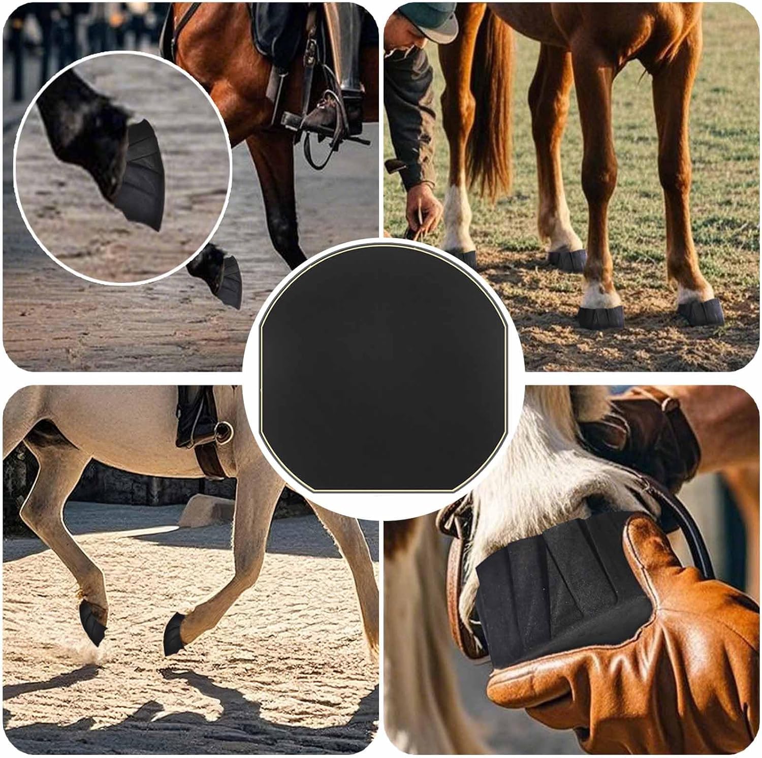 24 Pack Horse Hoof Tape Cotton Strong Sticky Horse Hoof Wraps Simple, Breathable Hoof Packing for Hoof Wound Management and Laminitis Abscess Relief Additional Protection for Horse Hoove