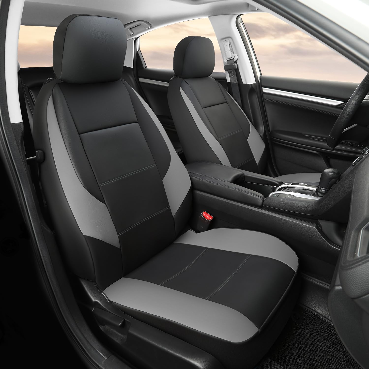 GIANT PANDA Front Car Seat Cover For Subaru, Leather Bucket Seat Covers Custom