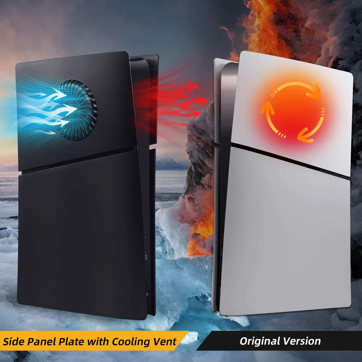 FacePlates For PS5 Slim Digital Edition Wedorat Cover Plates For PS5 Slim With