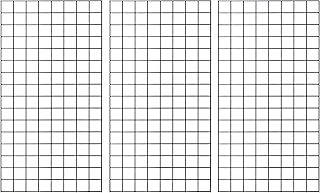 Grid Panel 2â€™ x 4â€™ (24â€ Wide x 48â€ High), Heavy-Duty 1/4â€³ Thick Wire, Spaced 3â€³ Apart (Quantity 3) (Black)
