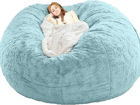 5/6/7ft Giant Bean Bag Chairs for Adults Cuddle Chairs for Living Room Beanbag Chairs Sofa Stuffing Not Included