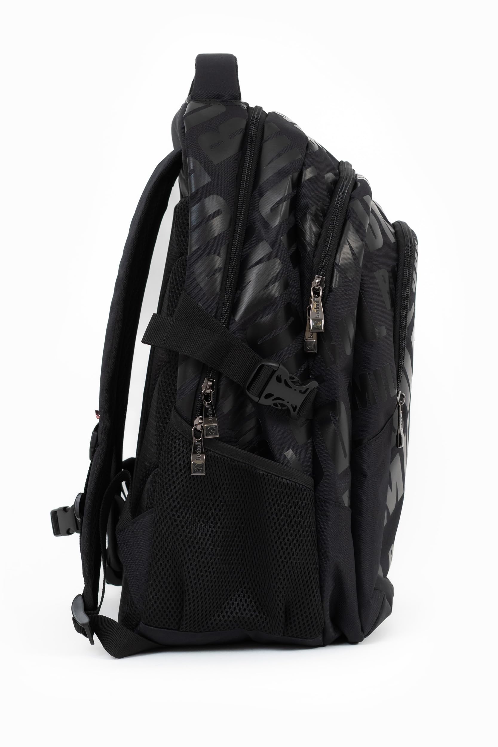 budmil ergonomischer Schulrucksack für Jungen und Mädchen 32L - für Teenager Kinder ab Klasse 5 - wasserabweisend - Rucksack mit 3 Fächer & belüftete Rückseite (Edwin Black)