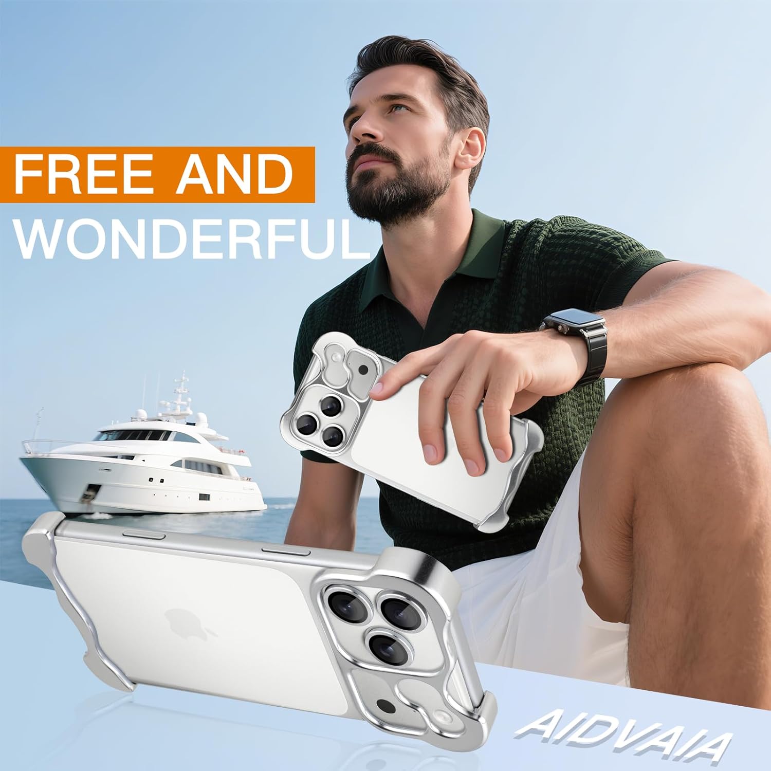 Phone Case Compatible with iPhone 17 Pro Max Compatible with Lens Camera Protection, Frameless Minimalist Design, Extremely Highlighting Personality. - Image 7