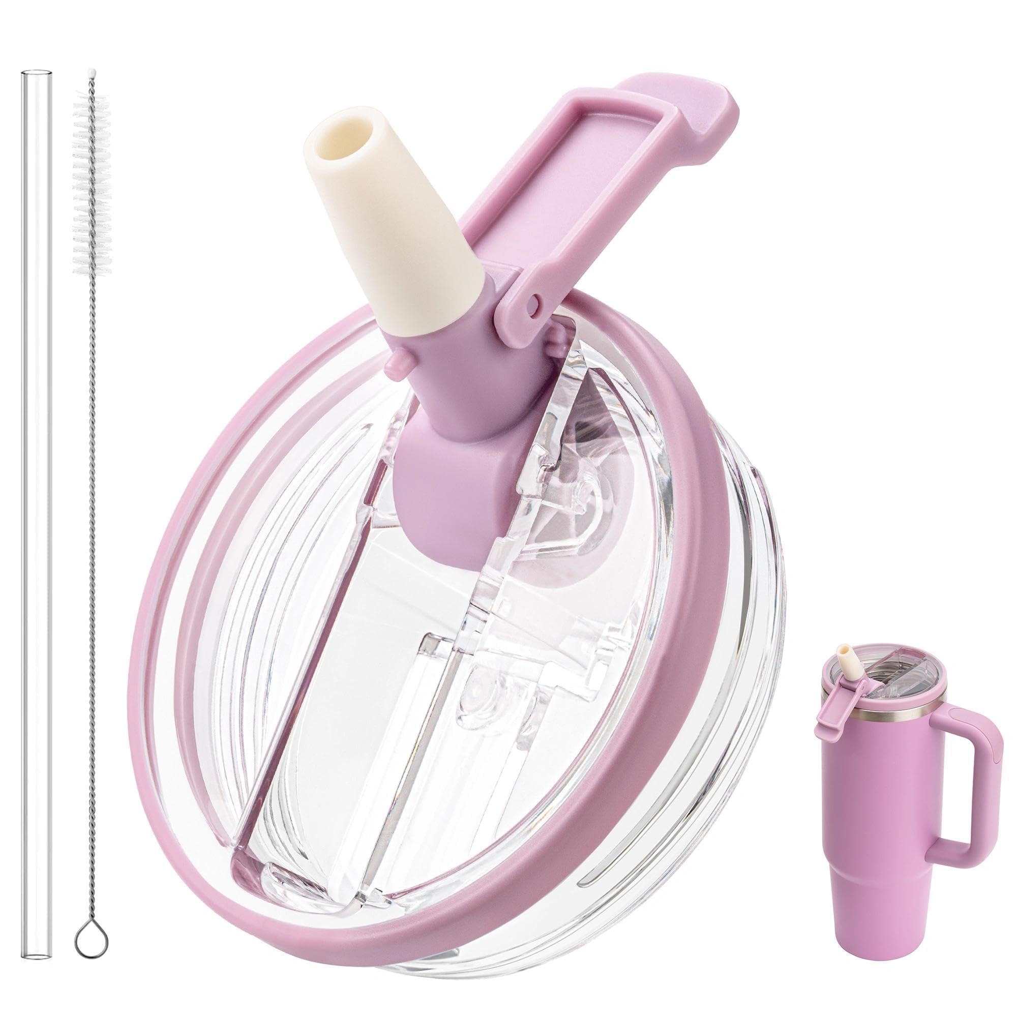 30 oz Flip Straw Lid Replacement for Stanley Quencher H2.0 & ProTour Cup