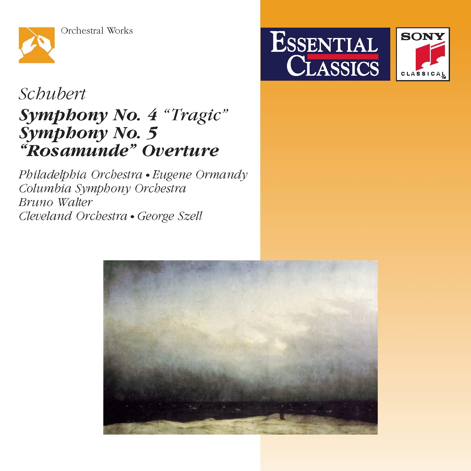 Symphony 4 & 5 / Rosamunde Overture [Audio CD] Schubert; Ormandy; Walter and Szell