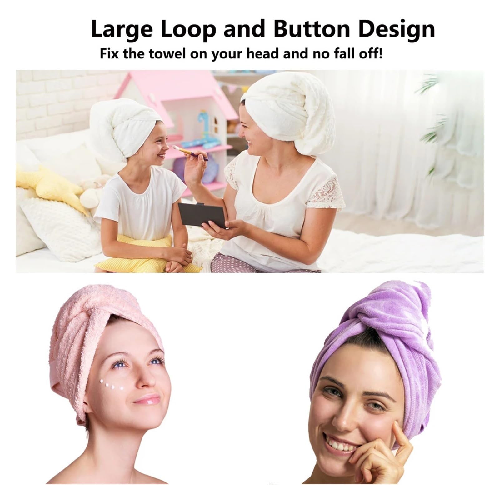Toalla Pelo 2/4/8/10/20 Piezas Toalla de Secado Cabello for Mujer, Gorro rápido for, Envoltura Microfibra, Herramienta Toalla Ducha Triangular súper absorción(Pink(20Pcs))