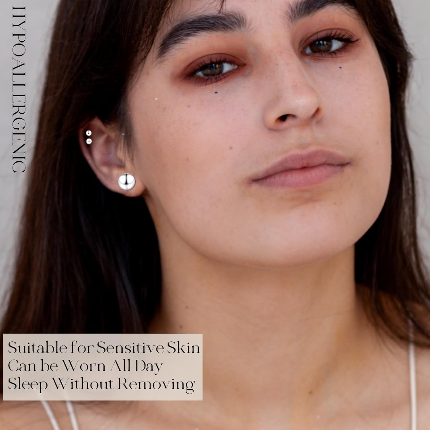 925 Sterling Silver Ball Stud Earrings Available in 3mm-10mm,Classic Round Ball Studs Hypoallergenic Jewelry - Image 6