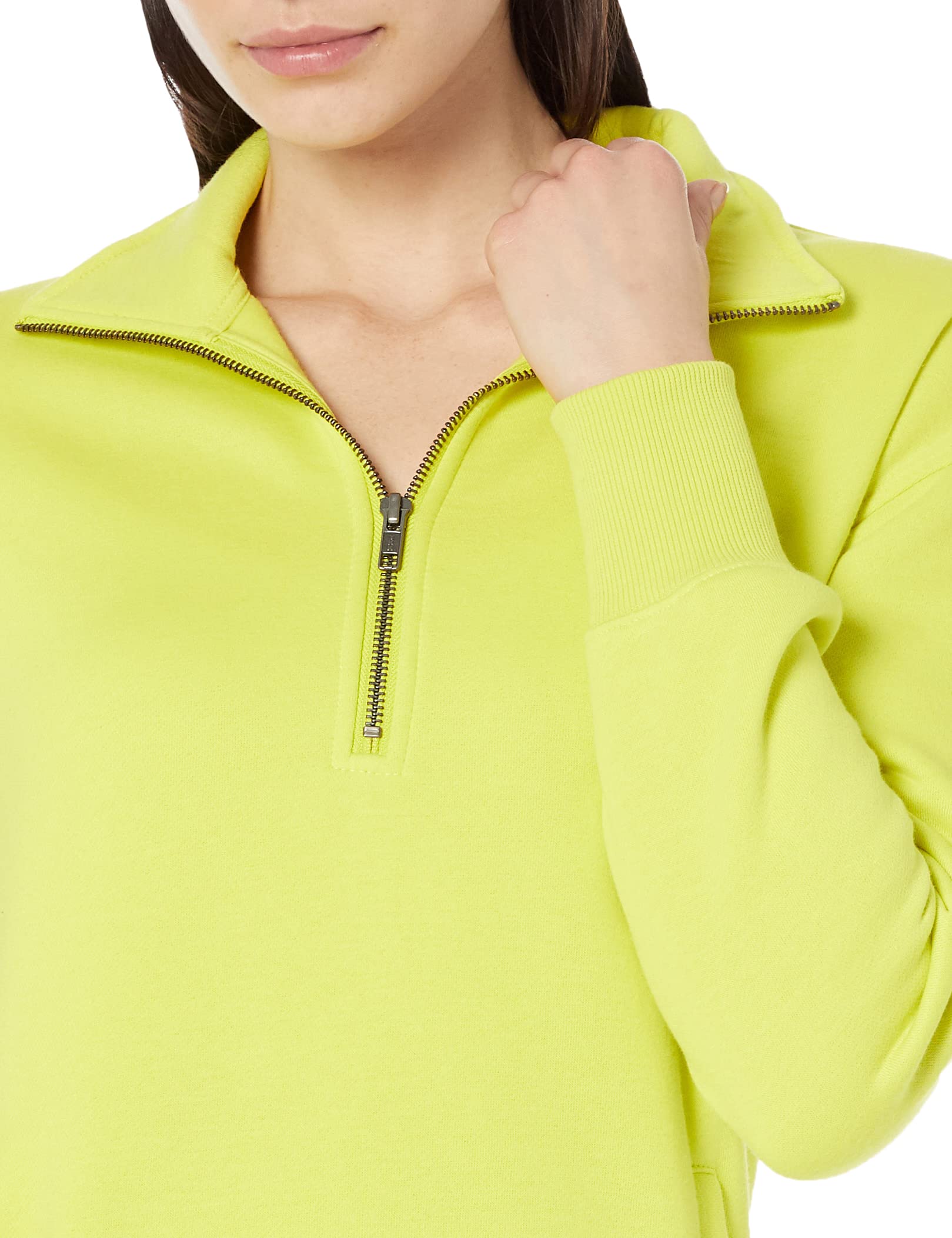 Amazon Aware Felpa a Tunica con Mezza Cerniera dalla vestibilità Comoda (Taglie Forti Disponibili) Donna