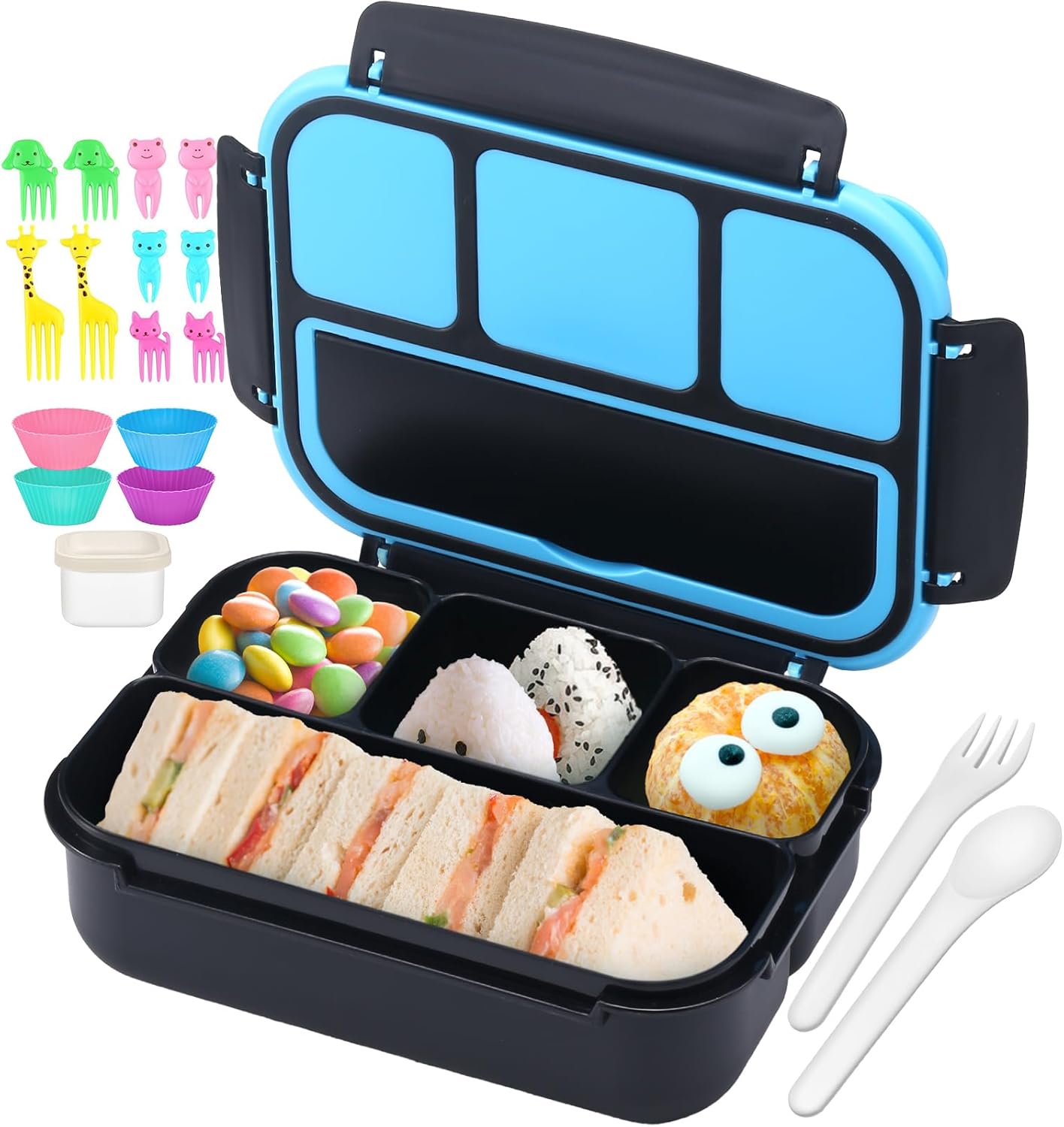QQKO Bento Box - Black Blue