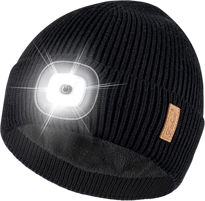 Etsfmoa Beanie With Built-In Light