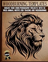 Woodburning Templates: Pyrography Patterns for Tracing and Wood Burning - Creative Wild Animal and Nature Motifs