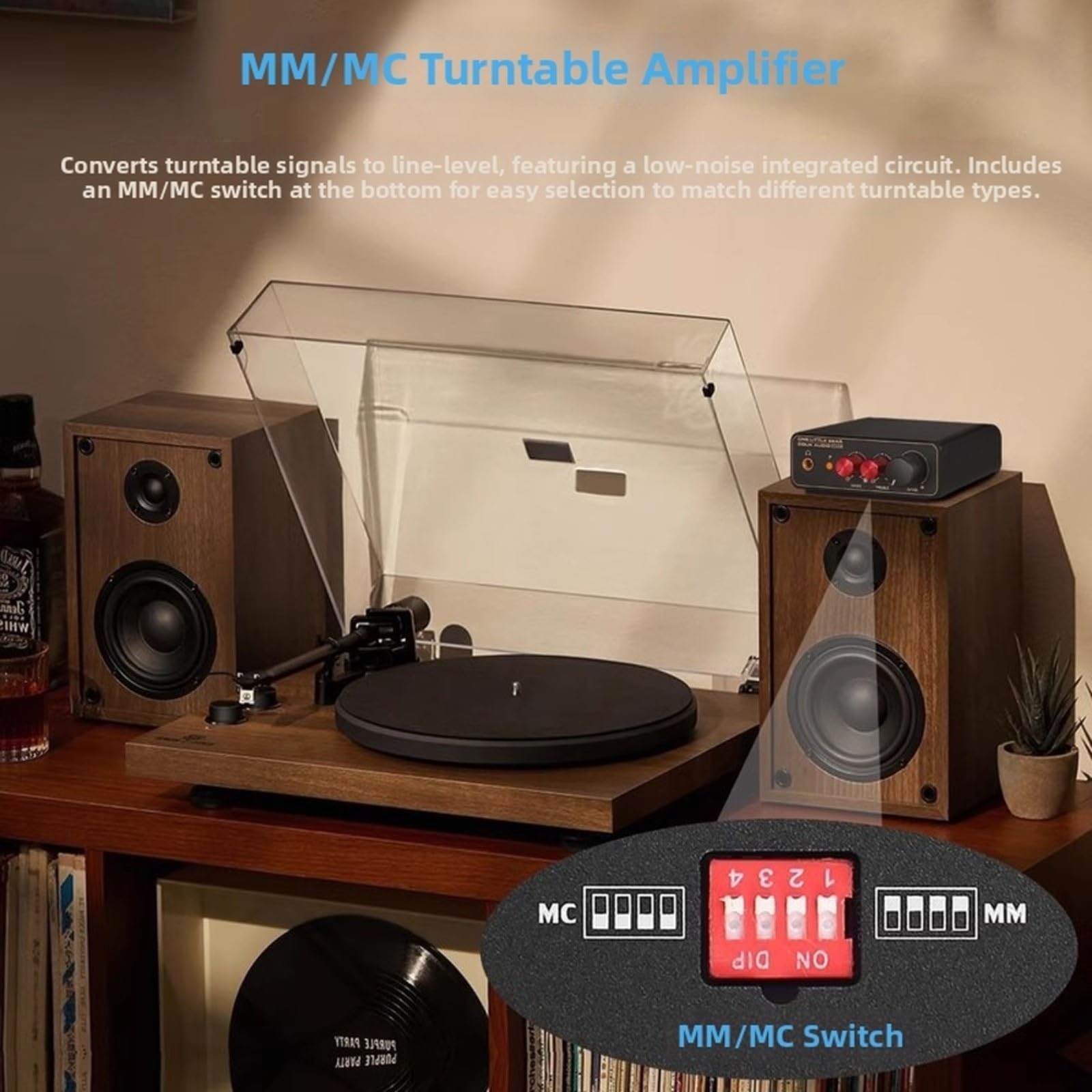 Preamplificatore Phono Per HiFi MM Moving Coil Con Bassi