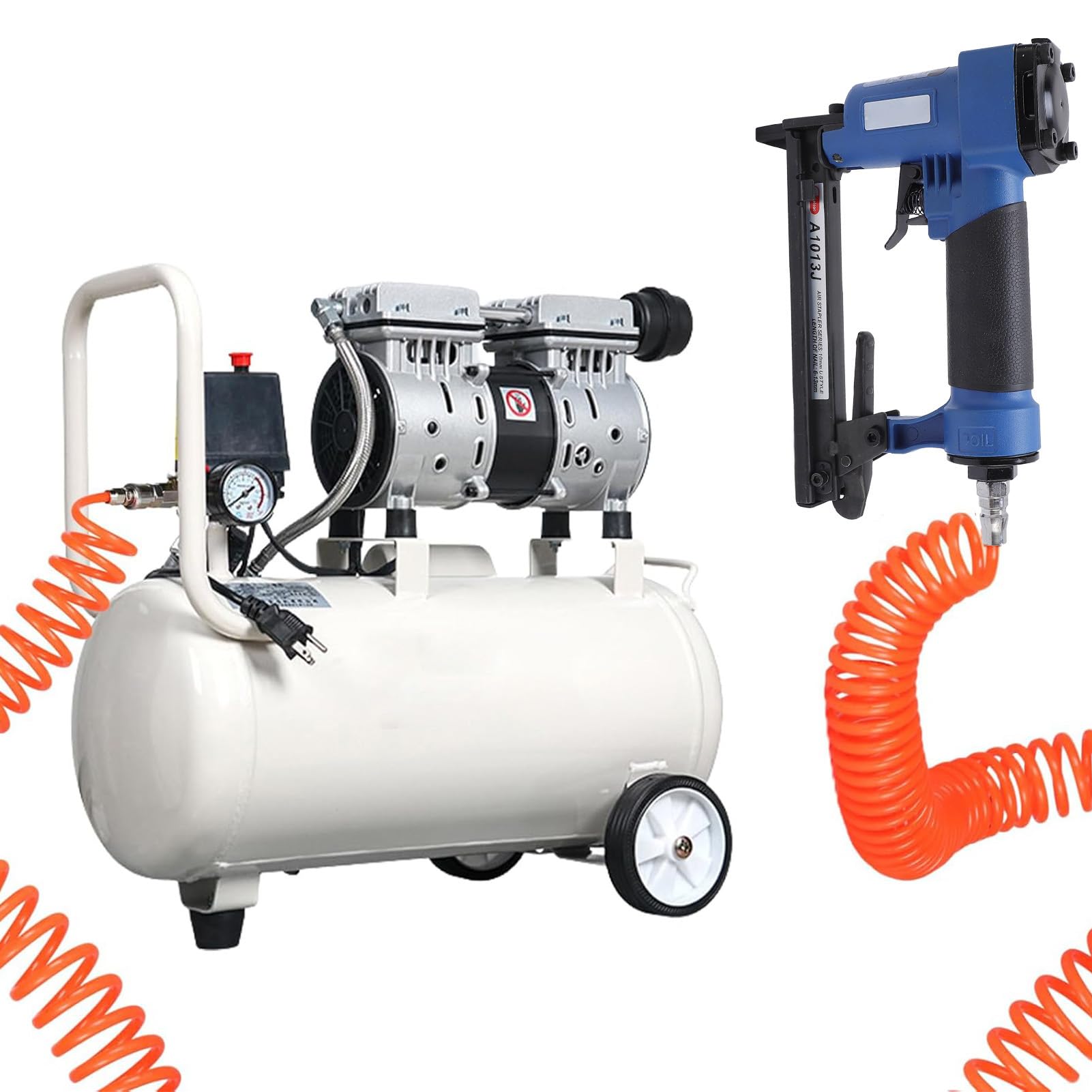 Pneumatyczny Zszywacz Pneumatyczny Brad Nailer z dzieloną strukturą Dysza Poddana Obróbce w Wysokiej Temperaturze do Szafek do Obróbki Drewna Wykończenie Drzwi Meblowych