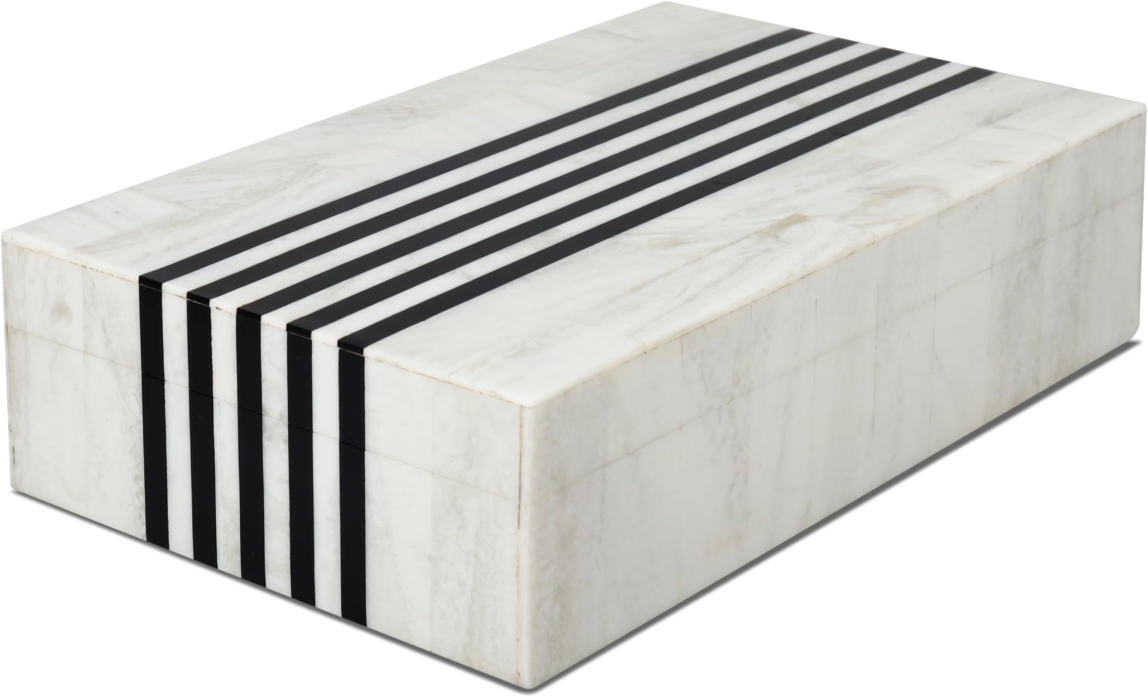 Handicrafts Home Handmade Mono Collection Decorative Jewelry Box Organizer – Keepsakes, Trinkets, and Home Decor – Antique Coffee Table Storage, Memory Box, Farmhouse Style Decor Sprint, 10x6x2.5