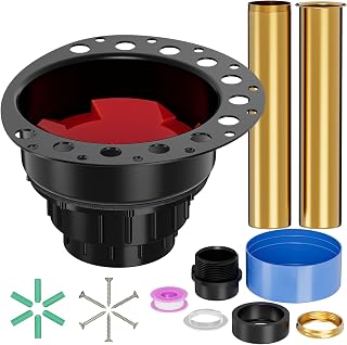 ABS Freestanding Tub Drain Kit, Bathtub Drain Rough-in Kit with with ABS Adapter, 2" to 1½" Interface,Compatible with Freestanding Bathtub, Copper Bathtub and Floor Mounted Bathtub