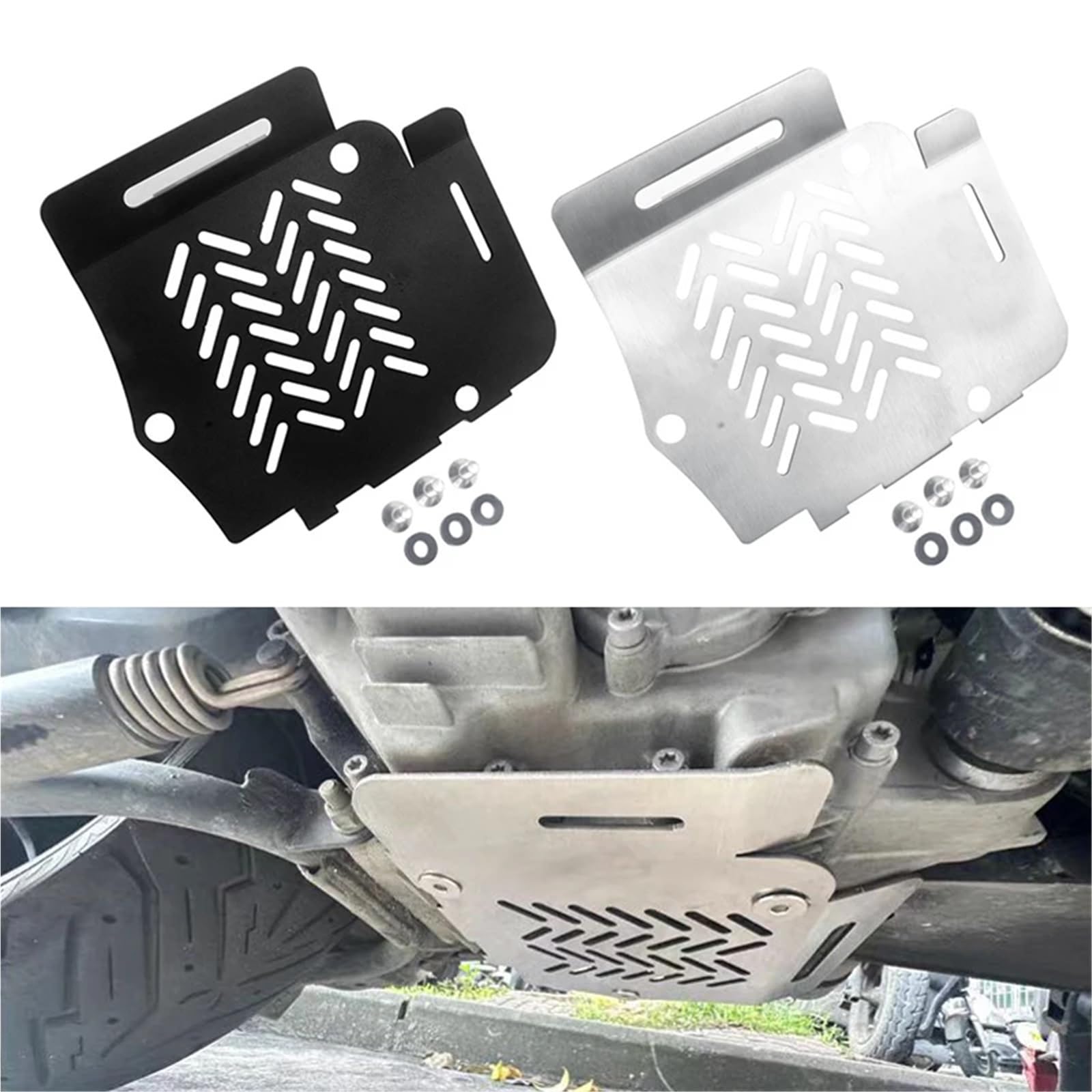 Per VOGE SR4MAX 350 Accessori Per la copertura della protezione telaio della protezione motore in alluminio Per modificati copertura motore Motociclette protezioni motore(Black)