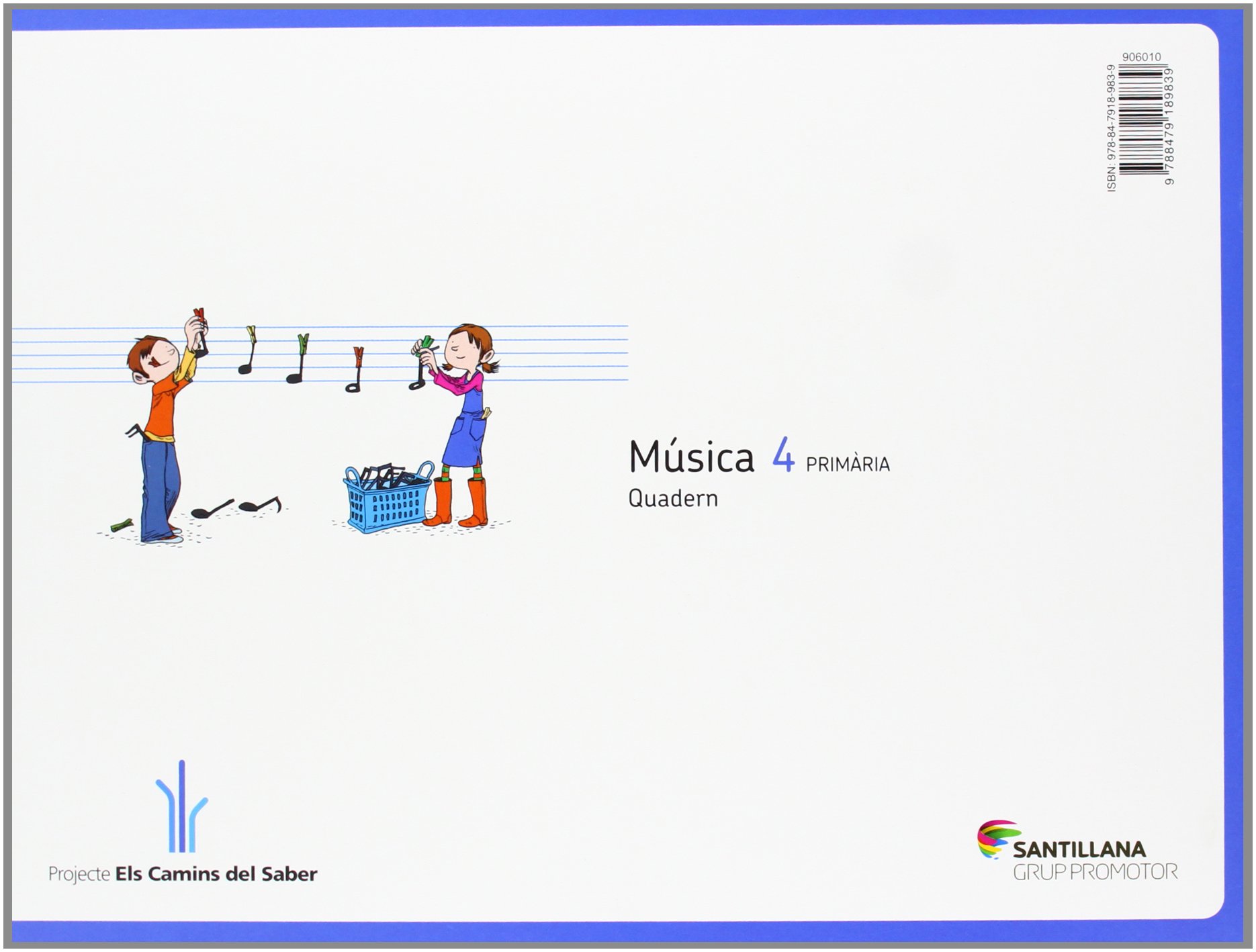 QUADERN MÚSICA 4 PRIMÀRIA - 9788479189839