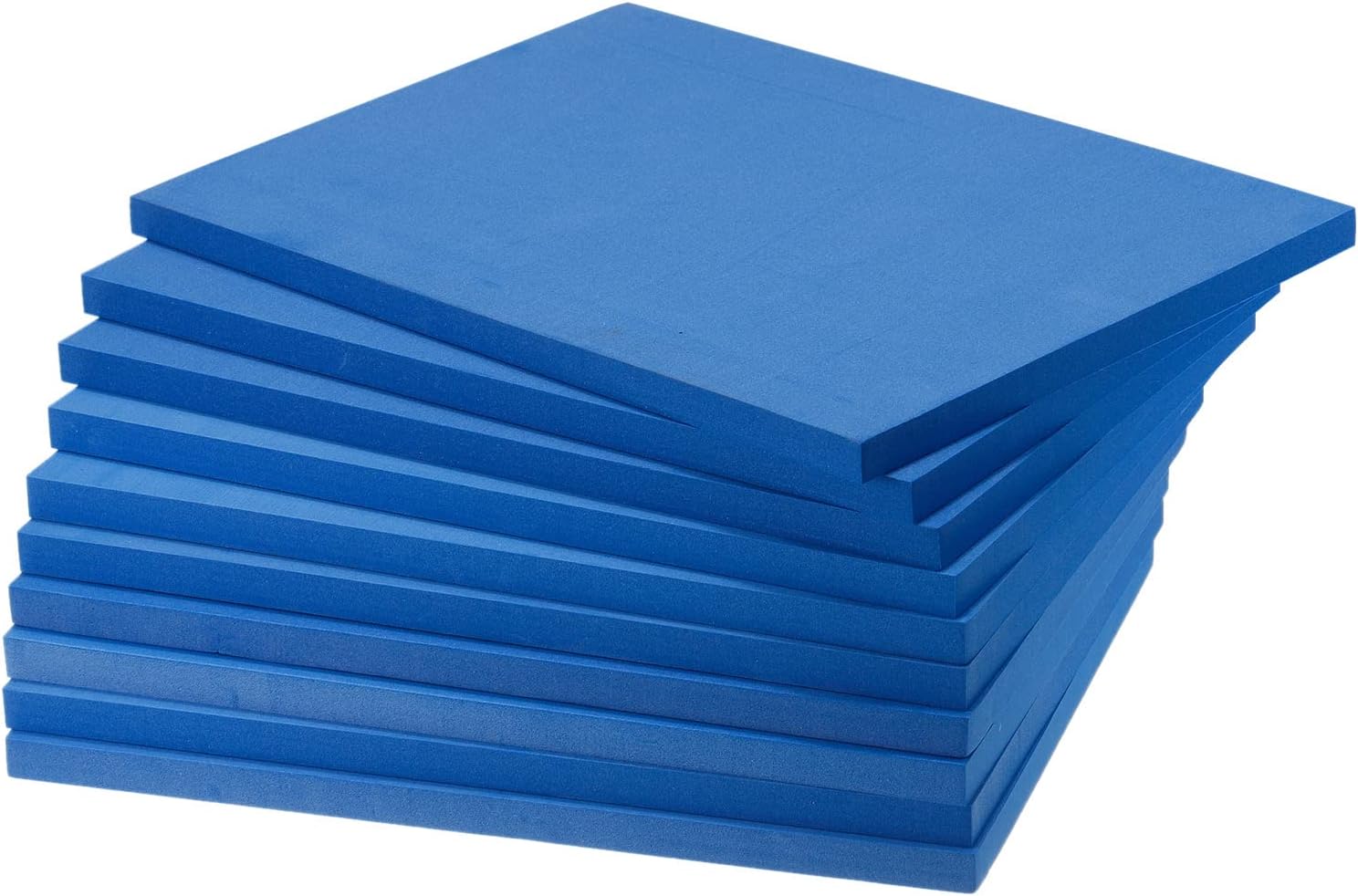 uxcell EVA Foam Sheets Bright Blue 12 Inch x 9 Inch 13mm Thickness for Crafts Pack of 10